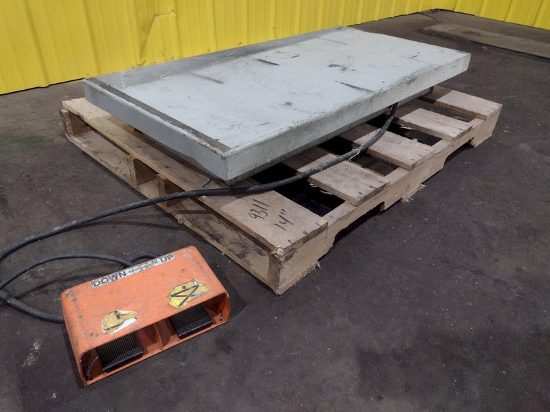 2,000 LBS X 24" X 48" AMERICAN HYDRAULIC SCISSOR LIFT TABLE, SINGLE PHASE 115V STOCK#3535