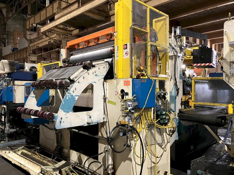 50,000 lbs x 48" x .125" Automatic Feed Co. Coil Feed Line, Uncoiler, Car, Peeler, Pinch Roll, Crop Shear, Straightener, Threading Table, Servo Feeder, Exit Chopper