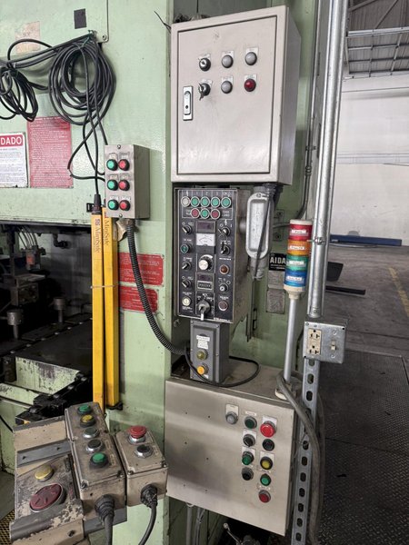 630 TON AIDA MODEL #K-630 KNUCKLE JOINT PRESS, 25-40 SPM, NEW 1991: YOBRO #25820