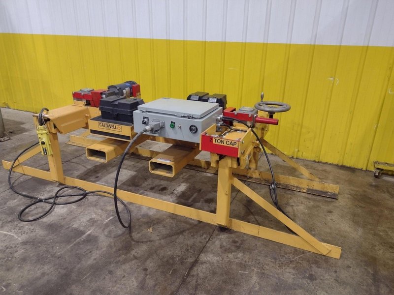 4,000 LBS X 16"-60" X 120" CALDWELL MODEL #60BMS-2-60 BATTERY POWERED REMOTE CONTROL SHEET LIFTER: YOBRO #24914