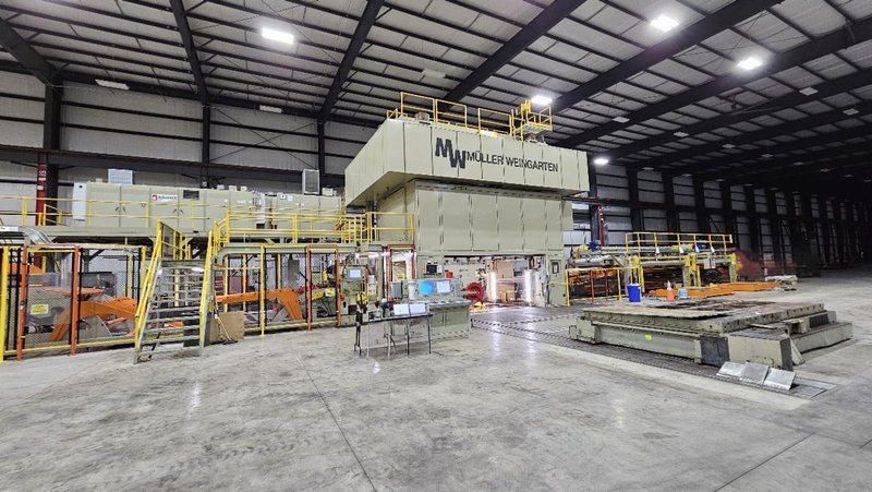 1500 TON, MULLER WEINGARTE BLANKING LINE w/AFCO FEED &amp; STACKER