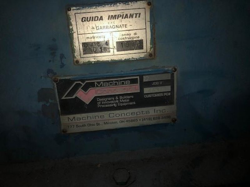 MACHINE CONCEPTS UNCOILER STOCK #2912