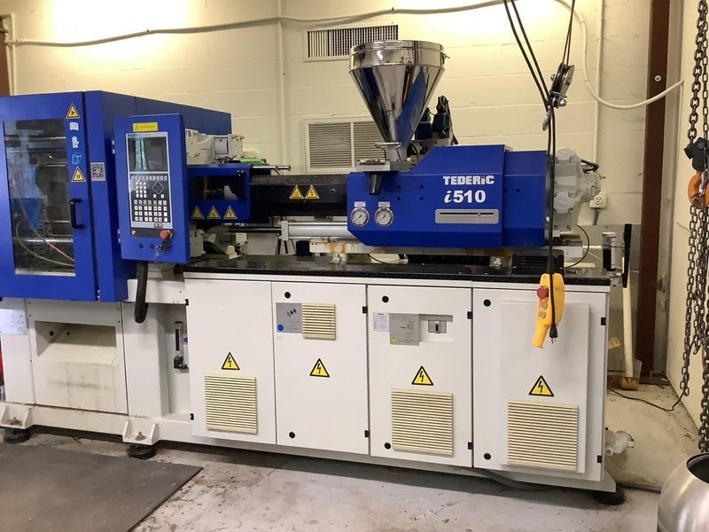 130 Ton 10.5 Oz Tederic D130/510 i510 Injection Molding Machine, 2017
