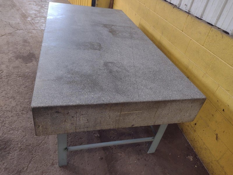 8' X 4' X 10" CHALLENGE PRECISION LAYOUT INSPECTION GRANITE TABLE: STOCK #23807