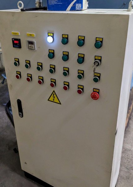 10 Cubic Foot Rubber Belt Tumble Shot Blast Machine "System" with Dust Collector
