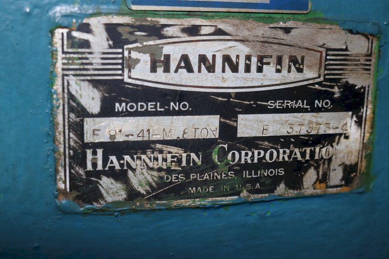 8 TON HANNIFIN C FRAME HYDRAULIC PRESS: STOCK #73454