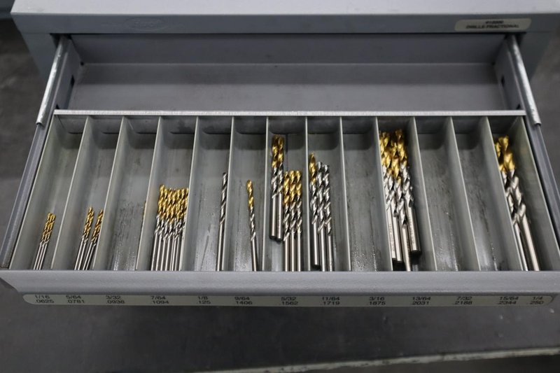 Huot Drill Index, Fractional Drills - 3 Drawer- Auction Item
