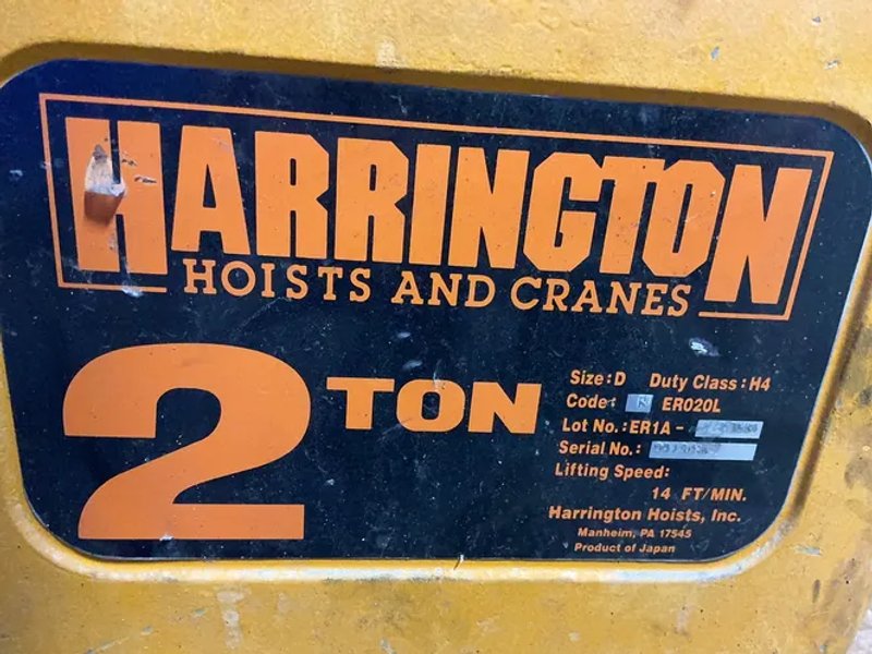 Harrington 2 Tons Hoist