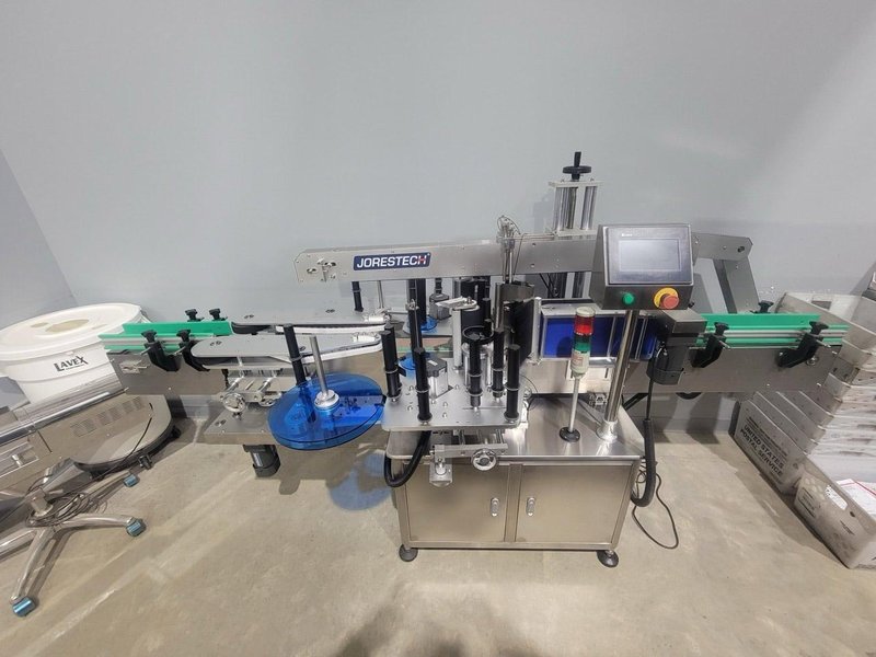 Jorestech OMICRON-2 Automatic Front and Back Labeler for Flat and Round Bottles, 2020