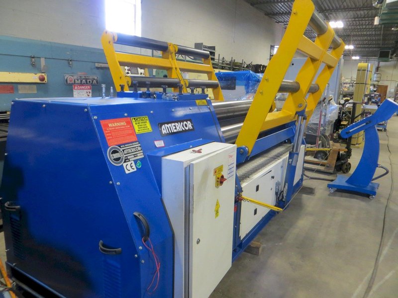 7.87" Diameter x 6 ft Americor Hydraulic 4-Roll Double Pinch Plate Bending Roll Model 4RDP 200/6 (6 ft. x 3/8")