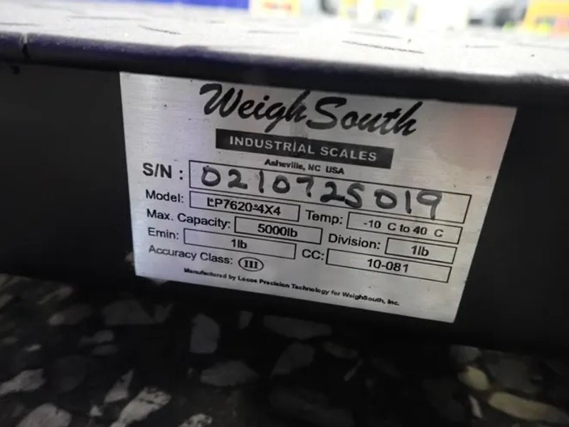 Industrial Scales  5000 Lbs / 48" X 48" Digital Floor Scale  - Lp760-4x4