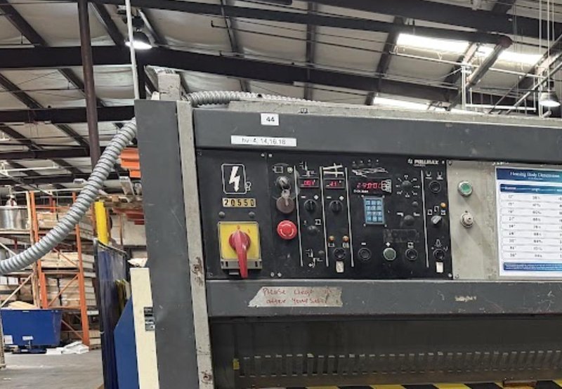 10′ x 1/4″ Pullmax E-230 Hydraulic Shear, 1985 – Videos Available
