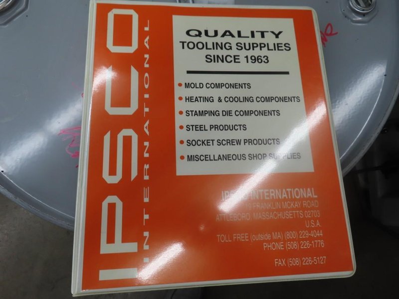 Ipsco International PCO-2 Pin Cut Off and Grinding Machine w Cabinet and Contents- Auction Item