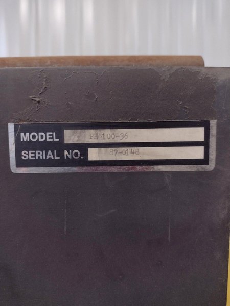 48" FOUR-CORP MODEL #PH-100-36 LONGITUDINAL SEAM WELDER: STOCK #15866