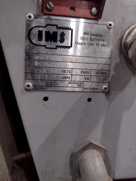 IMS MODEL #WS75SD WATERSTAR WATER TEMPERATURE CONTROL UNIT: STOCK #23269