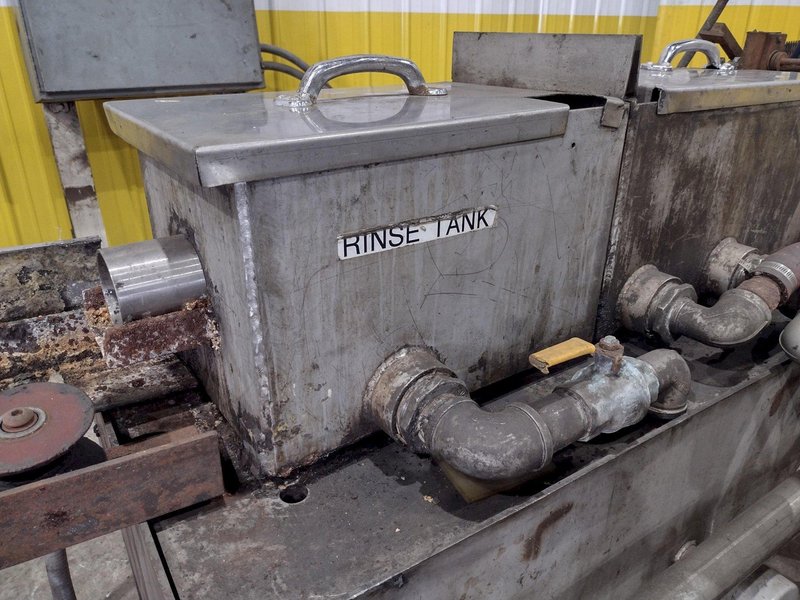 4" CAPACITY ULTRASONIC BAR &amp; TUBE CONTINUOUS WASHER: STOCK #22589