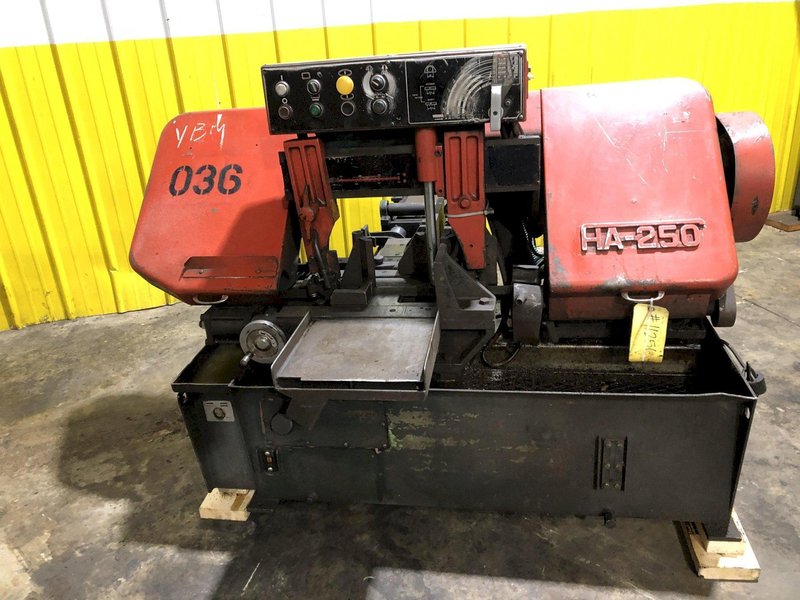 10" X 12" AMADA HA-250 HORIZONTAL BANDSAW STOCK #3171