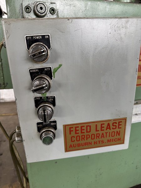 12" x 12" x .157" FEED LEASE FL-2- 12X12 RH FEEDER/STRAIGHTENER. STOCK # 0789524.