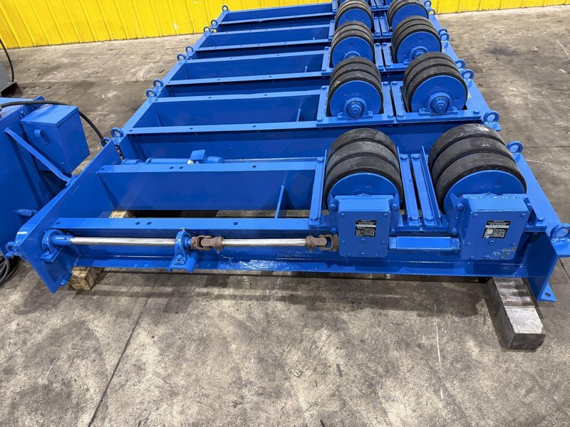 40 TON (80,000 LBS) ARONSON POWERED TANK TURNING ROLLS, 1 DRIVE &amp; 3 IDLERS: YOBRO #26164