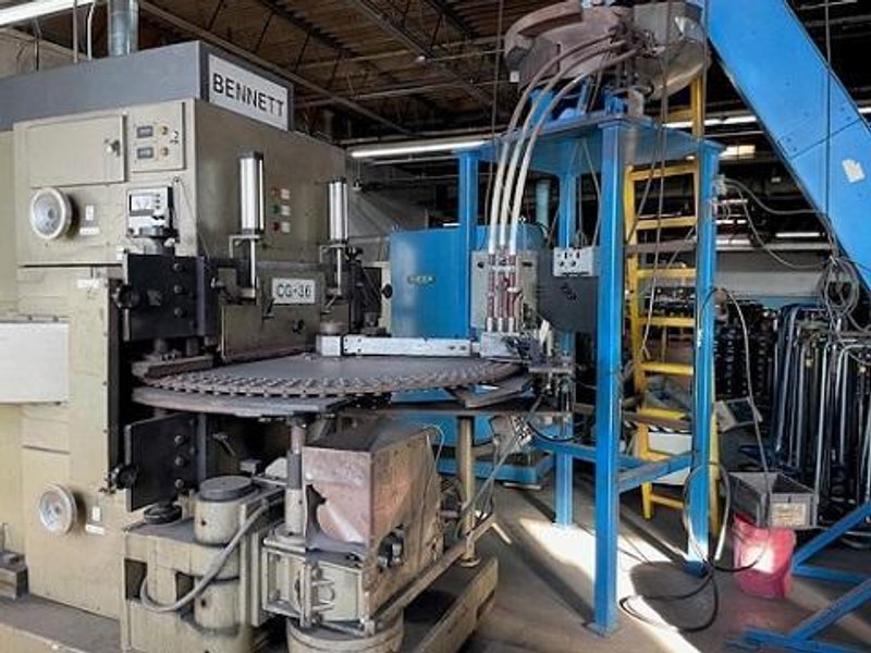 36" BENNETT #CG-36 AUTO-FEED SPRING GRINDER