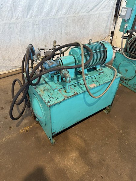 1,000 PSI 15HP HYDRAULIC PUMP UNIT W/ MARATHON MOTOR. STOCK # 1003625.