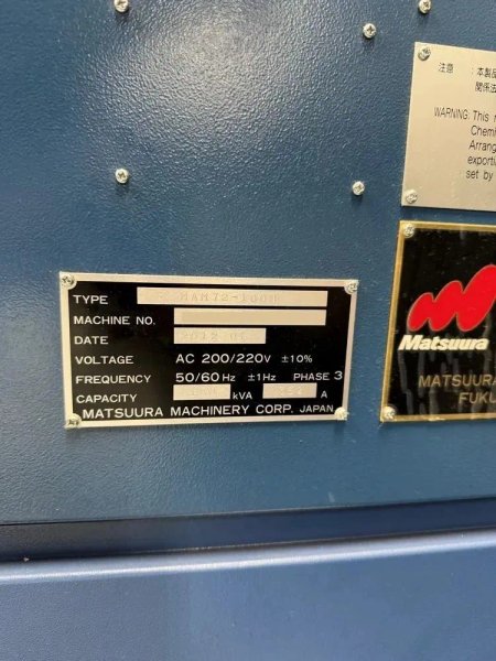 2012 MATSUURA MAM72-100H | Machining Centers, Horizontal