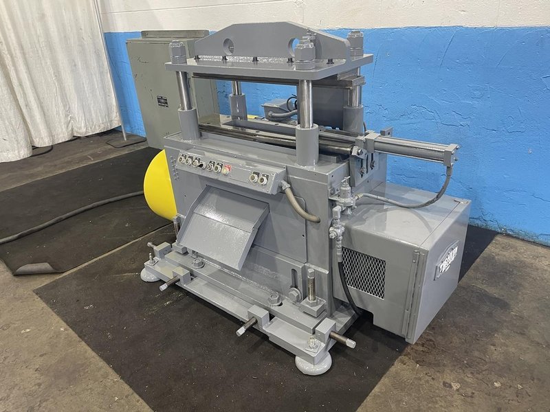 25 TON TISHKEN MODEL #CO-8-30-25 4 POST CUTOFF PRESS: STOCK #76699
