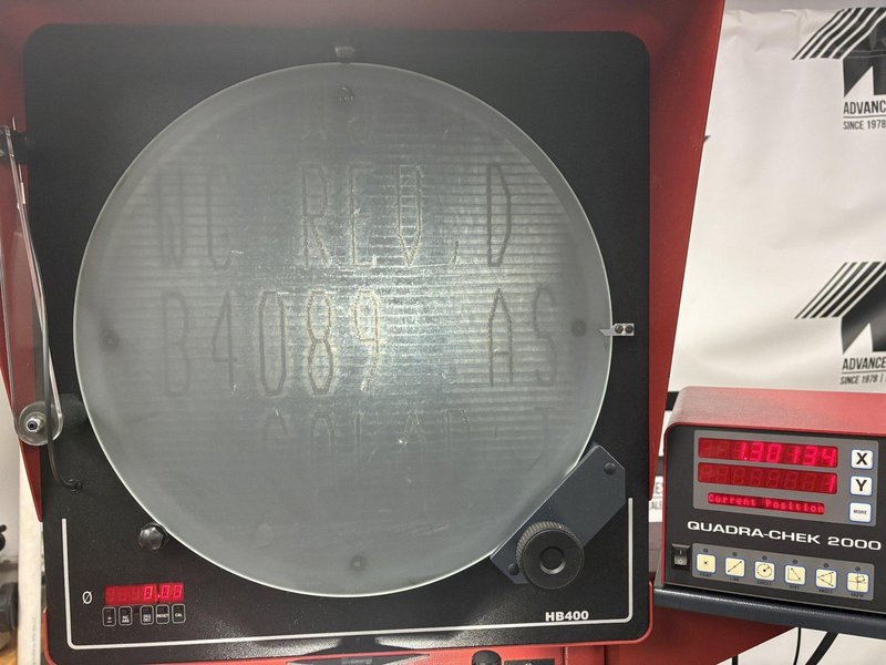 16" STARRETT Model HB400 Comparator - Serviced and Calibrated.