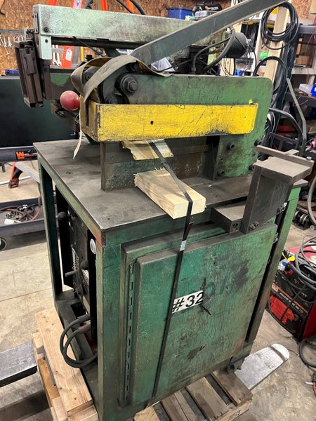 10" X .075" KENT LEE SHAFFER MODEL #C21DC SHEAR COIL END WELDER: STOCK 21115