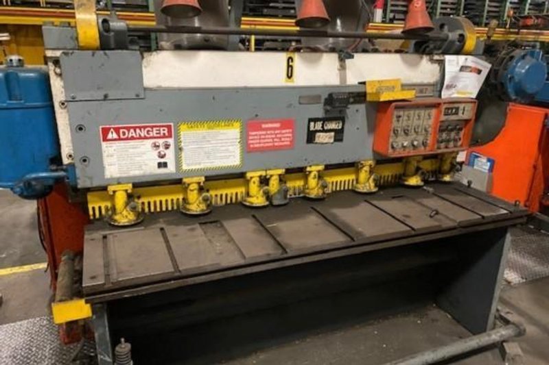 6' X 1/4" CINCINNATI MDL # 1806-R MECHANICAL SQUARING SHEAR