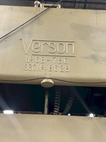 150 TON VERSON MODEL #6B78G 45" x 110" BED GAP FRAME STAMPING PRESS, 12" STROKE: YOBRO #24419