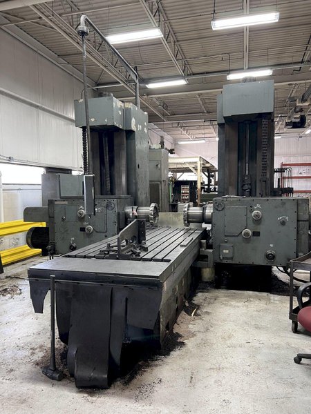 50 HP FRITZ WERNER  DOUBLE SIDED MODEL #FP7V2 HEAVY DUTY DUPLEX MILL/MILLING MACHINE. STOCK # 0309623