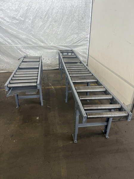 13" X 16" PEERLESS HB1316A HORIZONTAL BAND SAW W/ 10' INFEED AND 20' OUTFEED CONVEYOR. STOCK # 1164323.