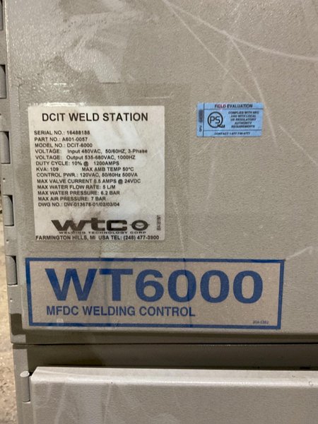 WTC 6041 964-2964 Weld Controller USED
