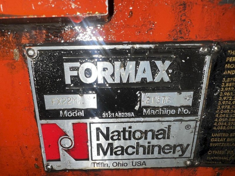 5/16" National Machinery Formax Model FX22M Two Die Two Blow Progressive Header