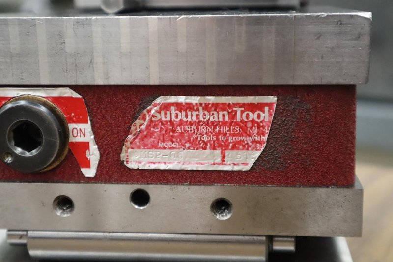 Suburban Tool Magnetic Sine Chuck, 6" x 6", Wrench- Auction Item