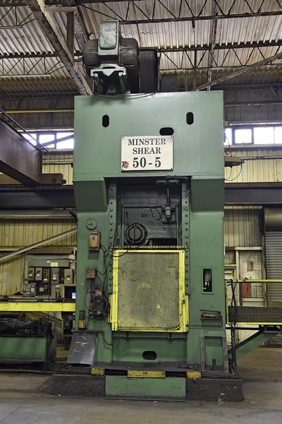 500 TON MINSTER 42X54 SS STRAIGHT SIDE MECHANICAL PUNCH PRESS: STOCK #14222