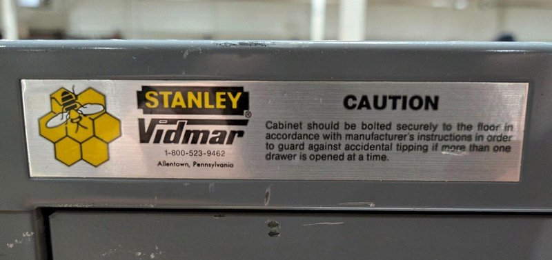 STANLEY VIDMAR 9 DRAWER MODULAR CABINET USED