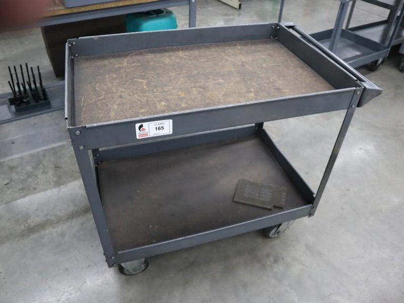 Metal Tool Cart 40" x 25" x 33", 2 Shelves- Auction Item