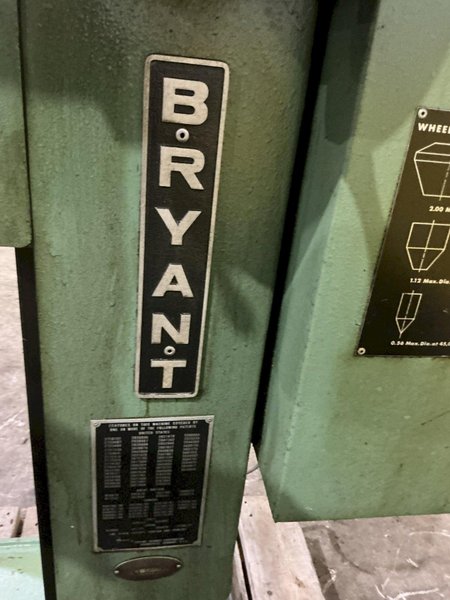 6" X 42" BRYANT MODEL #500 SUPER-PRECISION CENTER HOLE GRINDER: YOBRO #25283
