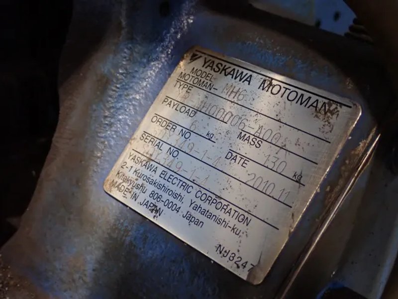Motoman / Yaskawa Electric 2.0kva Robot - Mh6