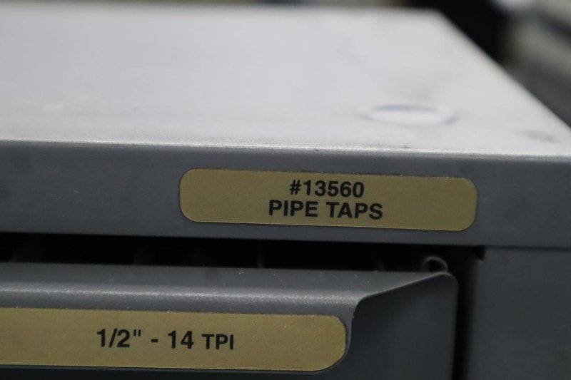 Huto Drill Index, Pipe Taps - 3 Drawer- Auction Item