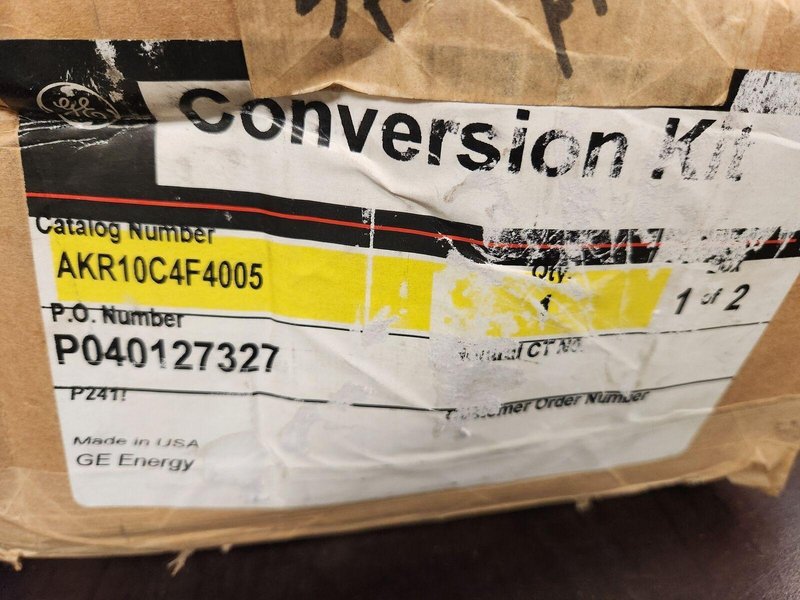 GENERAL ELECTRIC AKR10C4F4005 MIRCOVERSA 4000 AMP CONVERSION KIT NIB