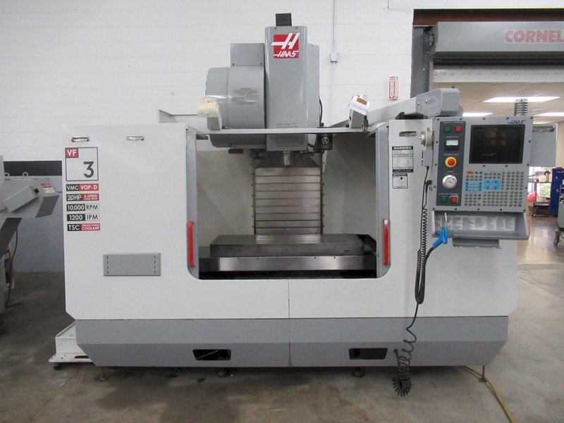 Haas VF-3 CNC Vertical Machining Center, 24 ATC, 10K RPM, 2-Speed Gearbox, 4th Axis Drive, TS Coolant