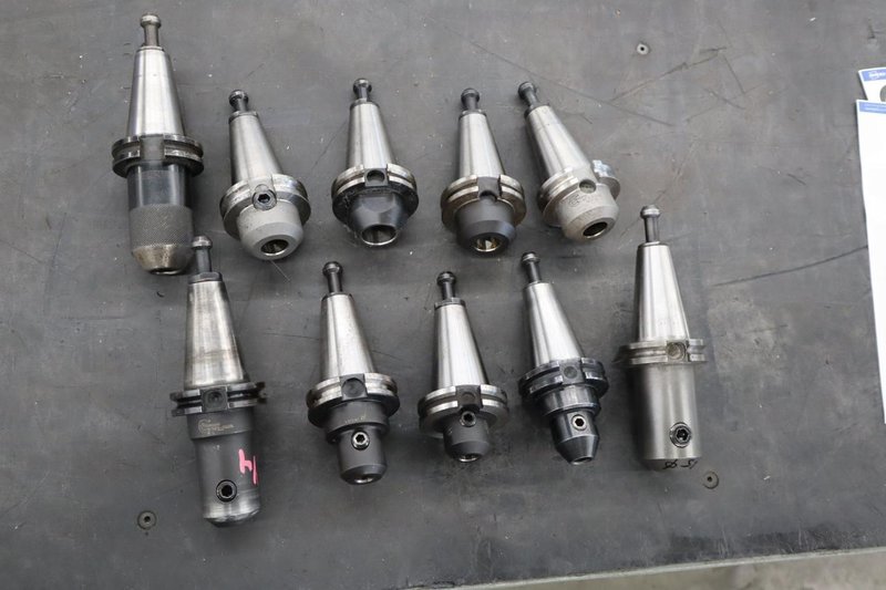CT40 Taper Tool Holders: (10) End Mill Holders- Auction Item