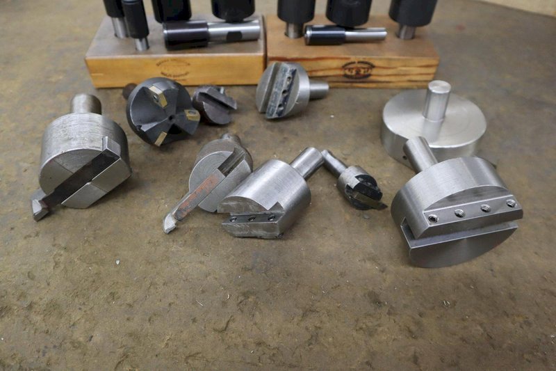 Sierra American Small Slitting Saw Arbor Sets (2), and Assorted Fly Cutters, Straight Shanks- Auction Item