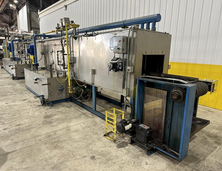 18" X 15" H X 4 STAGE CONTINENTAL EQUIPMENT CORP GAS HEAT STAINLESS STEEL CONVEYOR WASHER, NEW IN 2010: STOCK #21908