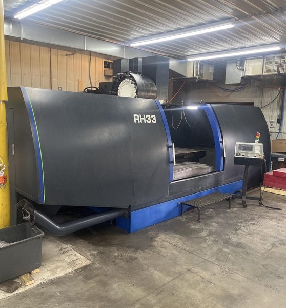 2019 MILLTRONICS RH33 Large Travel Vertical Machining Center with Arm ATC and Full Enclosure