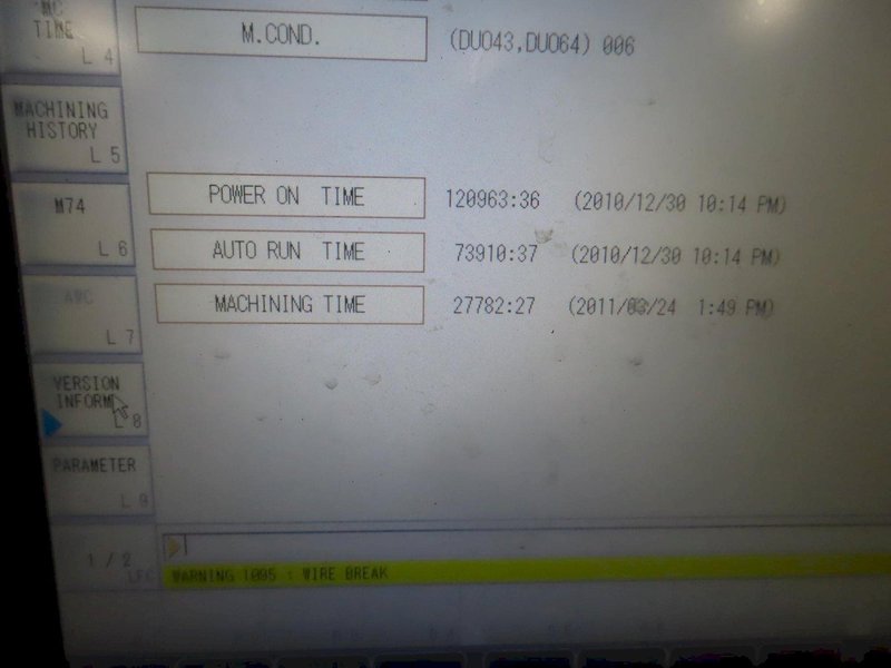 Makino Duo43 CNC Wire Type EDM, MGW-S6 Control, 34.25" x 29.72" Tank (Machine Prepped for Shipment)- Auction Item