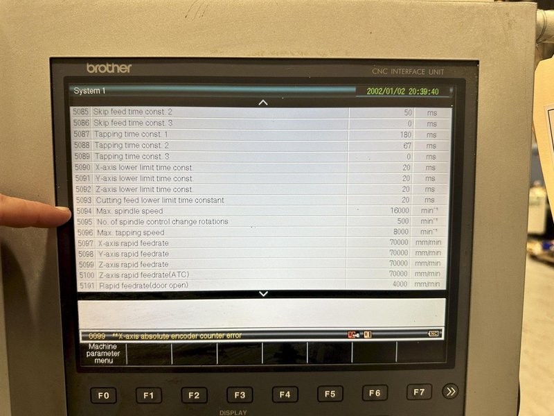 Brother TC-32BN QT Used CNC Vertical Machining Center For Sale - 2013